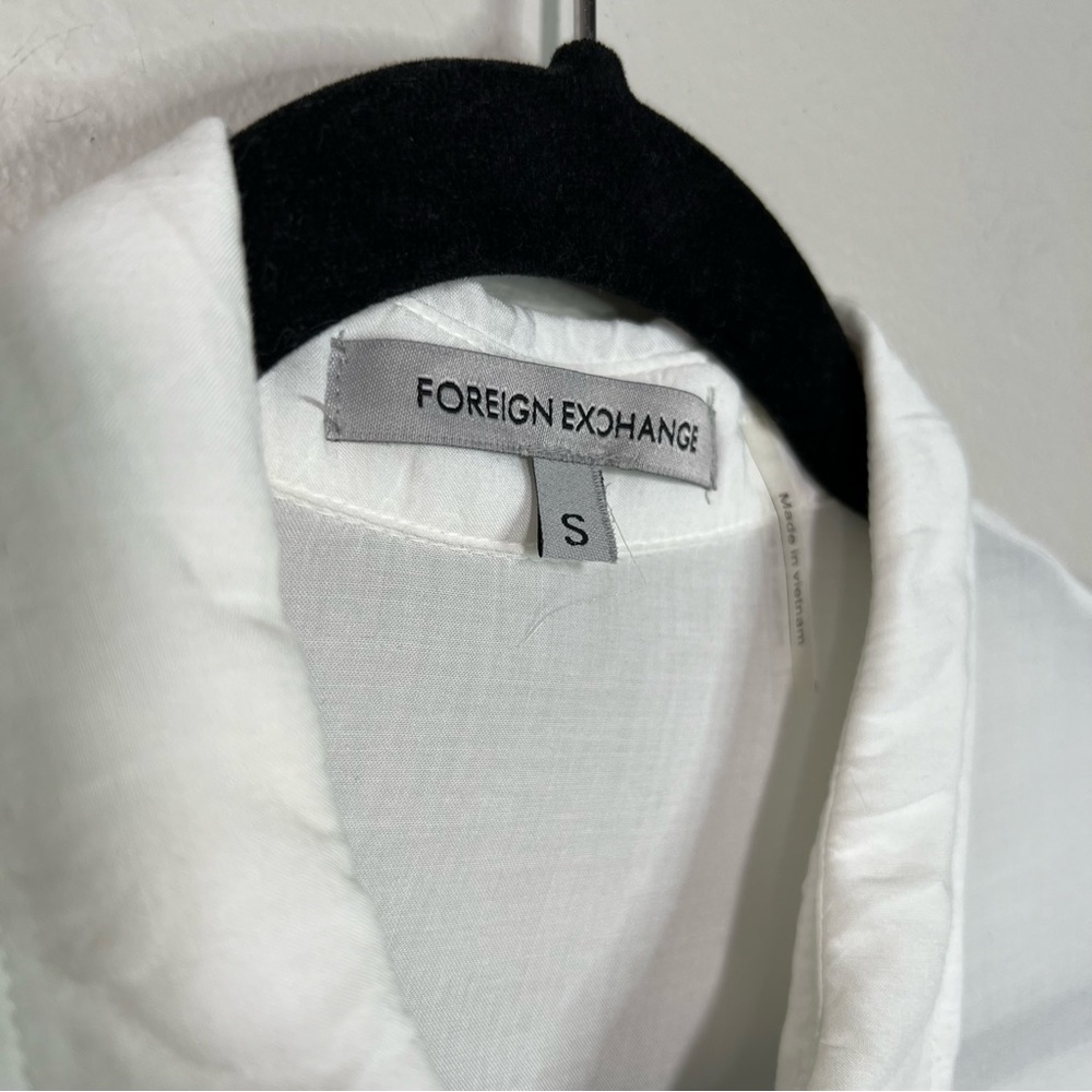 Foreign Exchange White Oversized Button Down Shir… - image 6